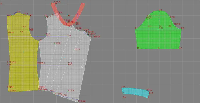Program screenshot digital sewing pattern 4654