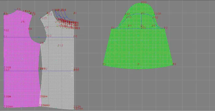 Program screenshot digital sewing pattern 4658
