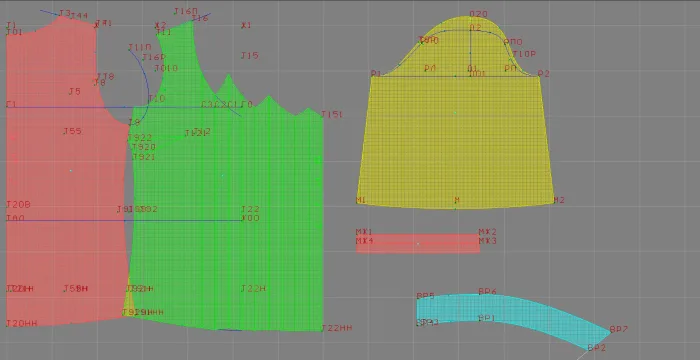 Program screenshot digital sewing pattern 4662