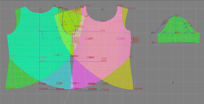 Program screenshot digital sewing pattern 4669