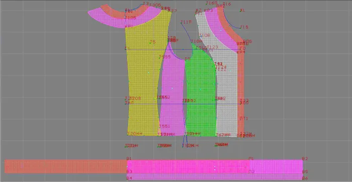 Program screenshot digital sewing pattern 4675