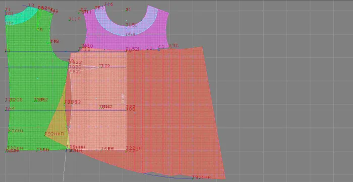 Program screenshot digital sewing pattern 4698