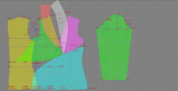 Program screenshot digital sewing pattern 4715