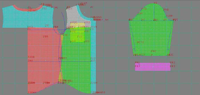 Program screenshot digital sewing pattern 4764