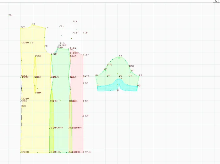 Program screenshot digital sewing pattern 5077