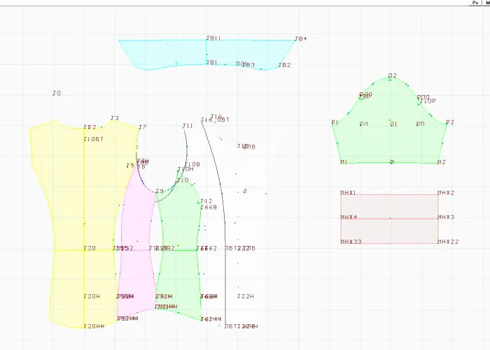 Program screenshot digital sewing pattern 5114