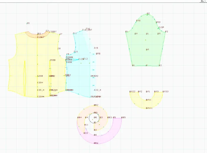 Program screenshot digital sewing pattern 5281