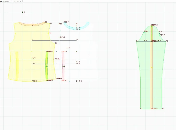 Program screenshot digital sewing pattern 5284