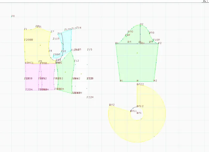 Program screenshot digital sewing pattern 5327