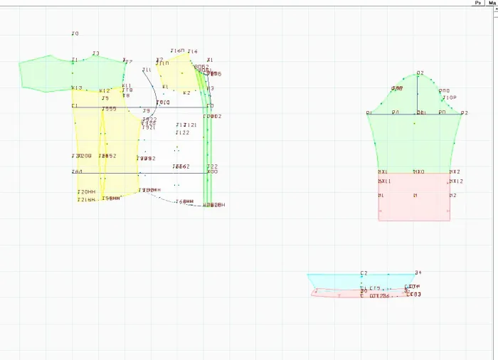 Program screenshot digital sewing pattern 5425