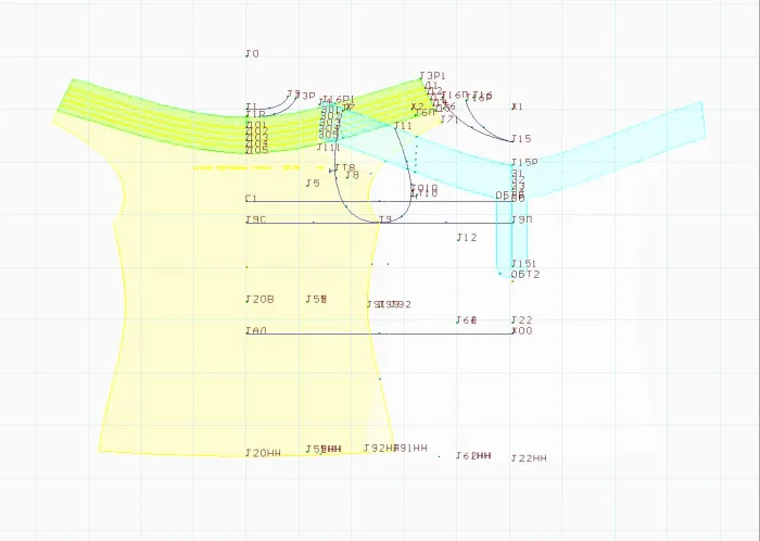 Program screenshot digital sewing pattern 5684