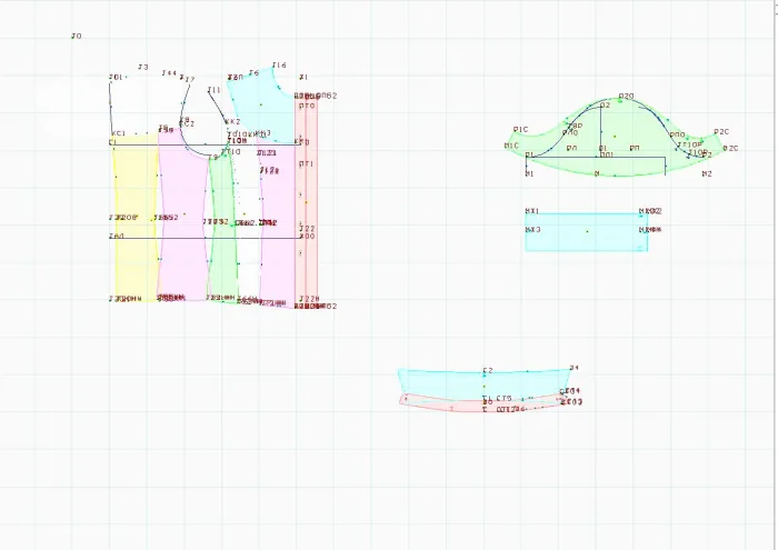 Program screenshot digital sewing pattern 5743