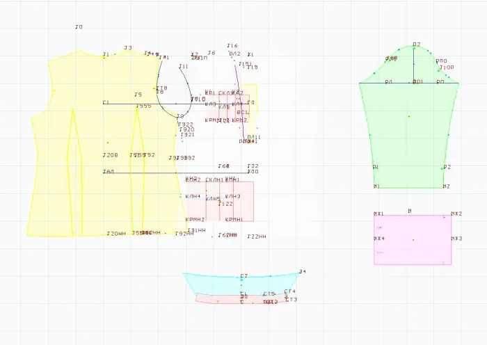 Program screenshot digital sewing pattern 5757