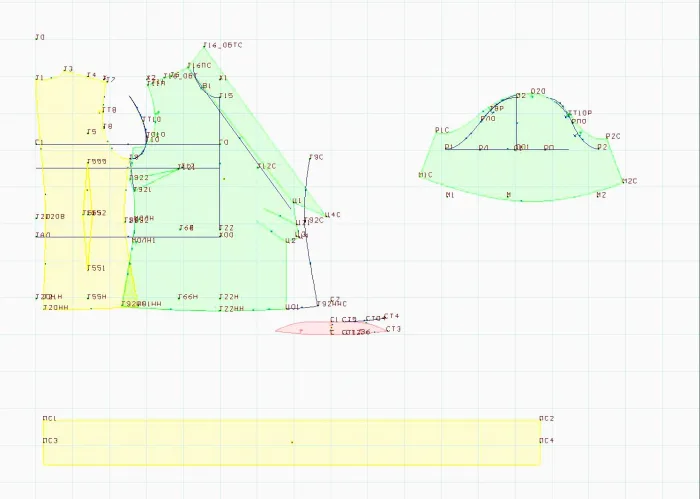 Program screenshot digital sewing pattern 5758