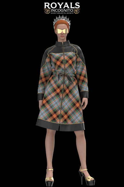 Royals Incognito X Minerva Patterns Dress 2169 in Dundee Tartan