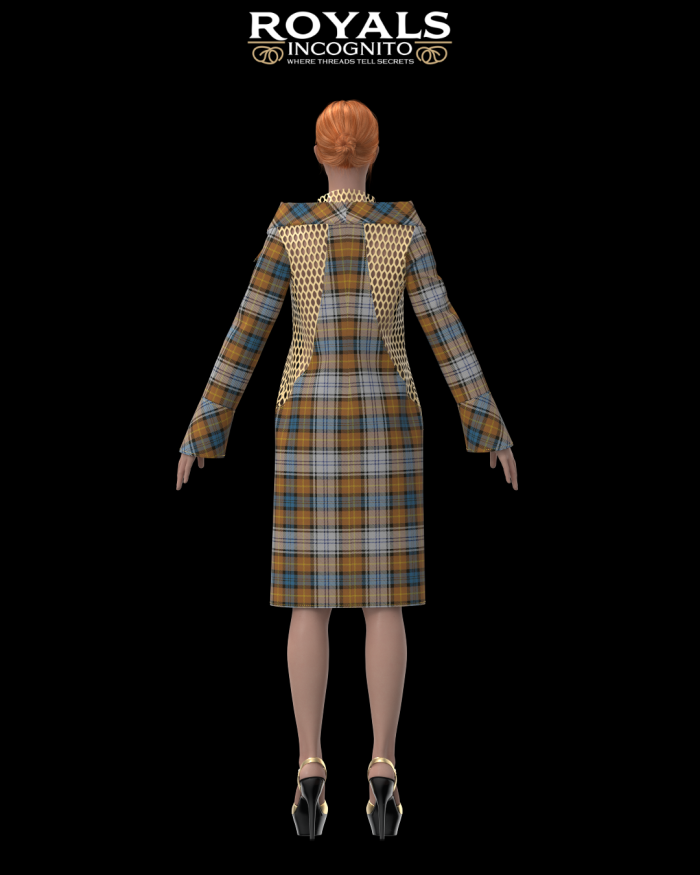 DXF AAMA Minerva Digital Pattern 2019 Visualized in Clo3D with 3D Fabric in Gordon Tartan