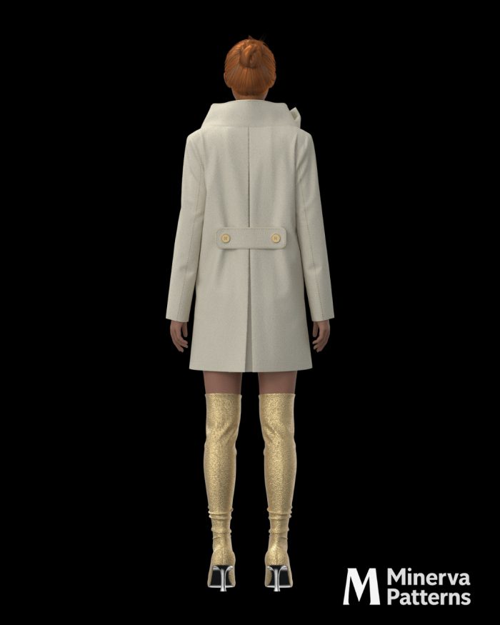 DXF AAMA Pattern 4248 by Minerva Patterns visualized in Clo3d