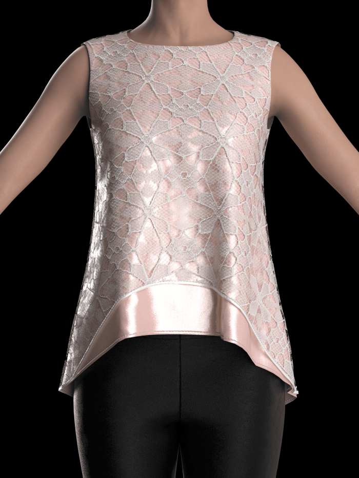DXF AAMA Pattern 7212 by Minerva Patterns visualized in Clo3d
