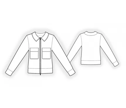 Digital pattern 2241 technical sketch