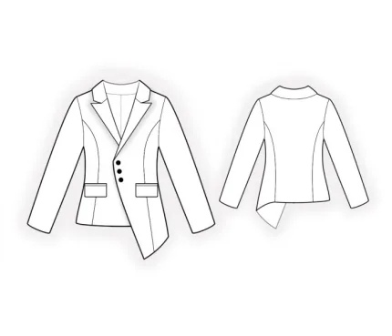 Digital pattern 2243 technical sketch
