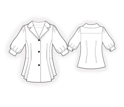 Digital pattern 2292 technical sketch