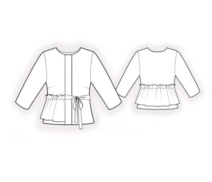Digital pattern 2386 technical sketch