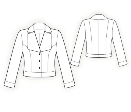 Digital pattern 4005 technical sketch