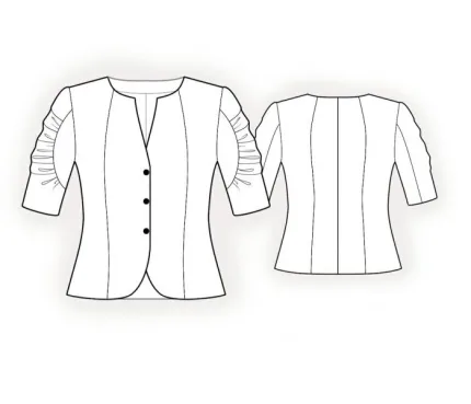 Digital pattern 4010 technical sketch