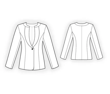 Digital pattern 4084 technical sketch