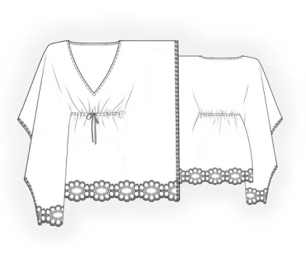 Digital pattern 4130 technical sketch