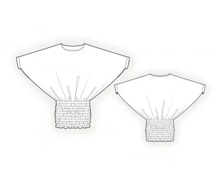 Digital pattern 4139 technical sketch