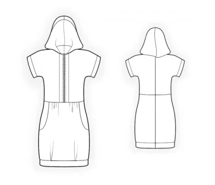 Digital pattern 4151 technical sketch