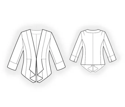 Digital pattern 4155 technical sketch