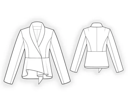 Digital pattern 4181 technical sketch