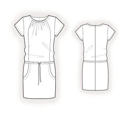 Digital pattern 4226 technical sketch