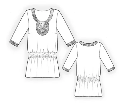 Digital pattern 4265 technical sketch