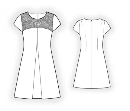 Digital pattern 4363 technical sketch