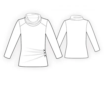 Digital pattern 4443 technical sketch