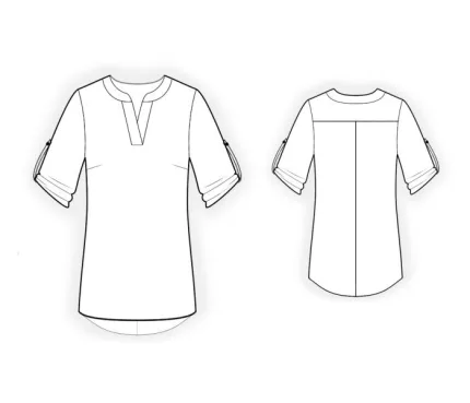 Digital pattern 4499 technical sketch