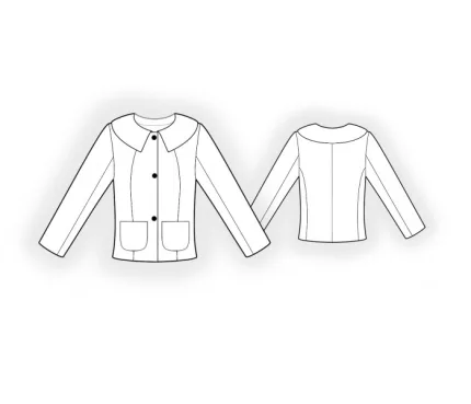 Digital pattern 4836 technical sketch