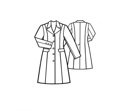 Digital pattern 5074 technical sketch