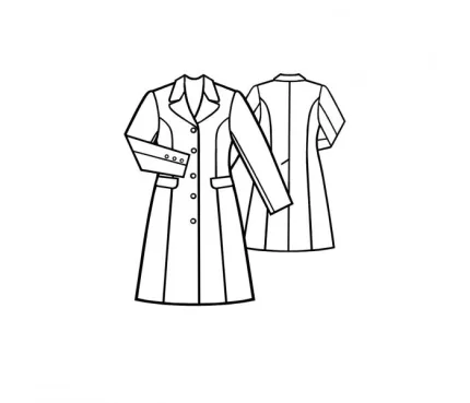 Digital pattern 5087 technical sketch