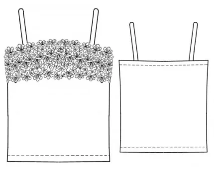 Digital pattern 5233 technical sketch