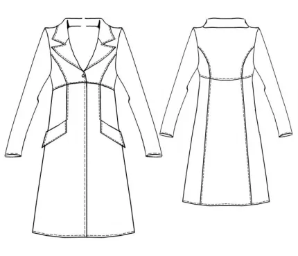 Digital pattern 5319 technical sketch