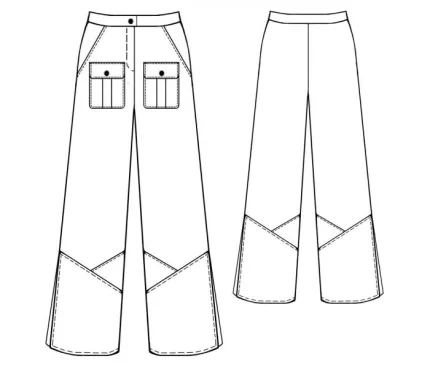 Digital pattern 5344 technical sketch