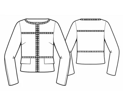 Digital pattern 5453 technical sketch