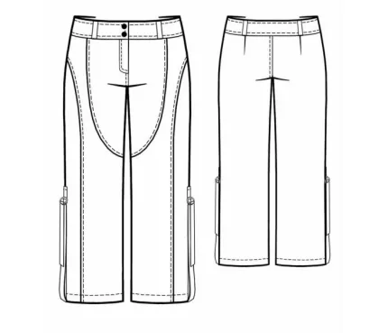 Digital pattern 5458 technical sketch