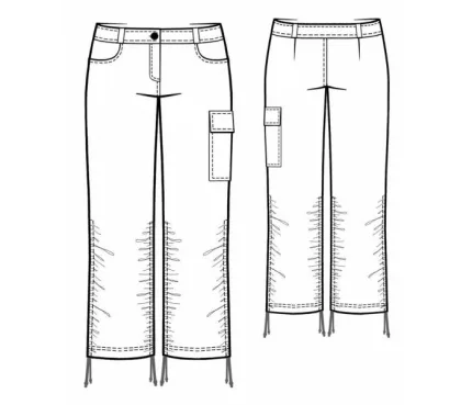 Digital pattern 5469 technical sketch