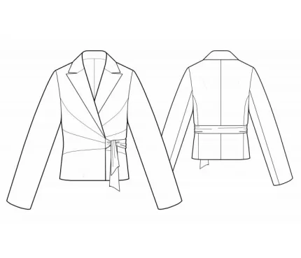 Digital pattern 5535 technical sketch