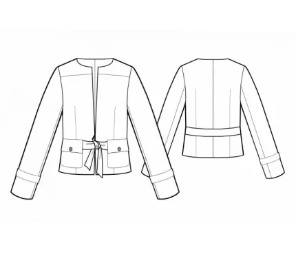 Digital pattern 5551 technical sketch